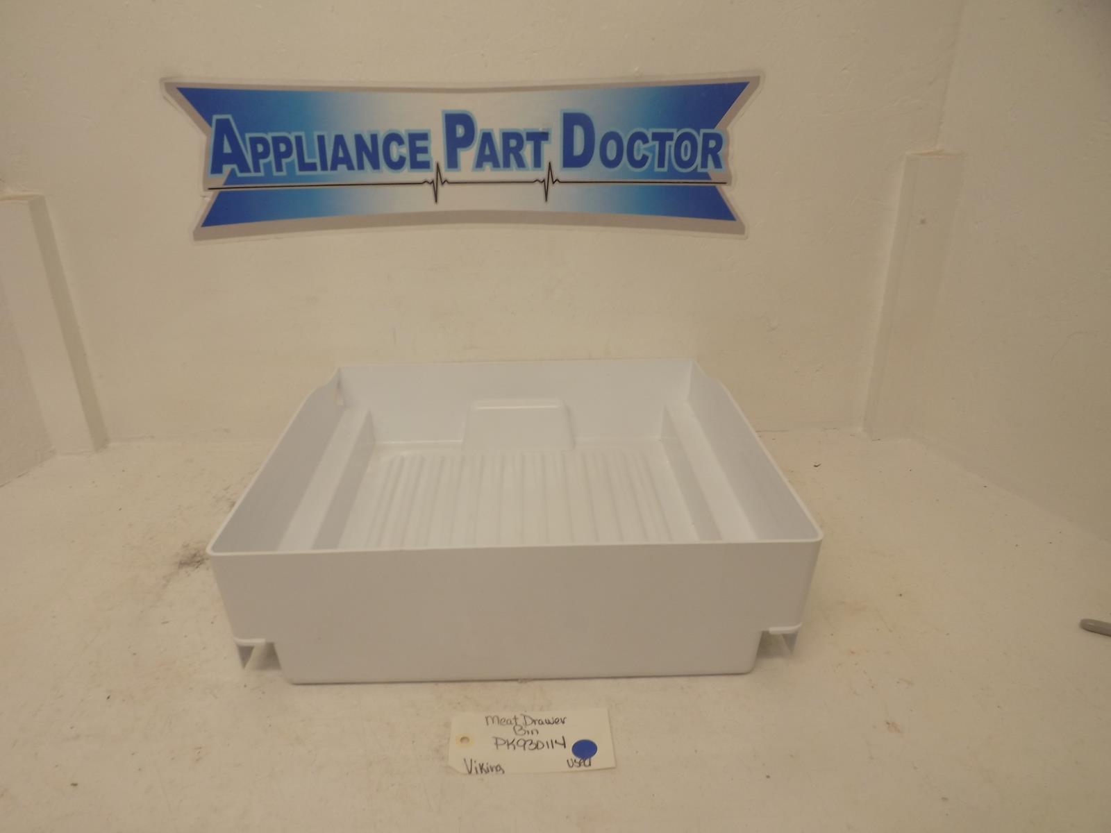 Viking Refrigerator PK930114 Meat Drawer Bin Used Viking Refrigerator PK930114 Meat Drawer Bin Used